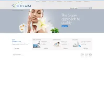 Siganindustries.com(Sigan) Screenshot