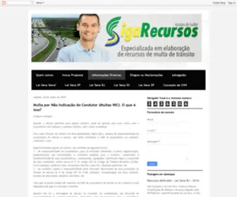Sigarecursos.com.br(Recursos de Multas) Screenshot