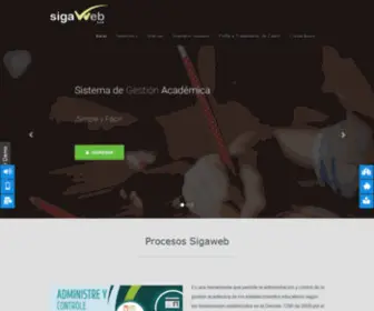 Sigaweb.com.co(Sistema de gestión académica SigaWeb) Screenshot