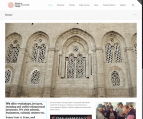 Sigd.org(School of Islamic Geometric DesignSchool of Islamic Geometric Design) Screenshot