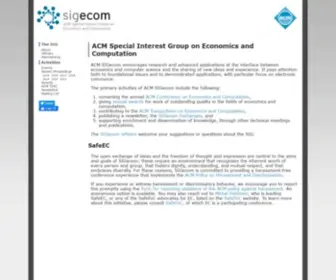 Sigecom.org(ACM SIGecom) Screenshot