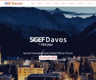 Sigefdavos.com(Social Innovation and Global Ethics Forum) Screenshot