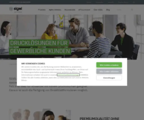 Sigel-Formularsysteme.de(Sigel Printworks) Screenshot