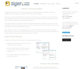 Sigercon.com(Property Tax Software) Screenshot