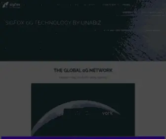 Sigfox.com(Sigfox 0G Network) Screenshot