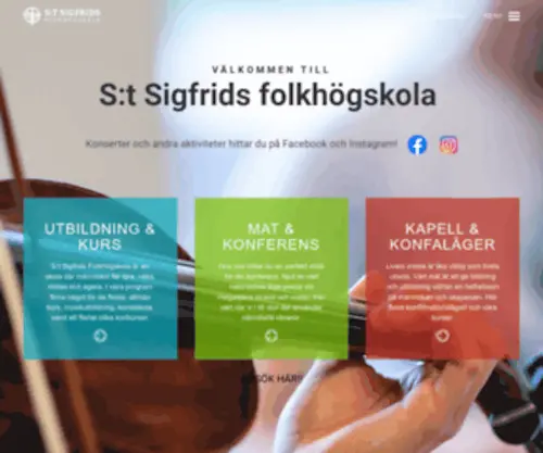 Sigfrid.se(Folkhögskola) Screenshot