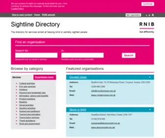 Sightlinedirectory.org.uk(Sightline) Screenshot