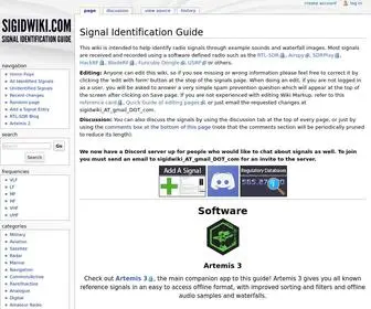 Sigidwiki.com(This wiki) Screenshot