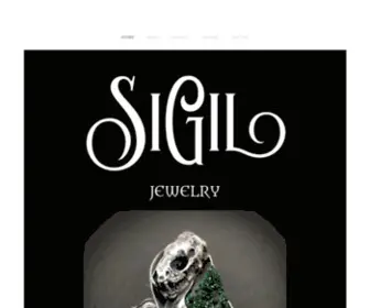 Sigiljewelry.com(TALISMANIC ADORNMENTS FOR THE BOLD) Screenshot