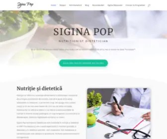 Sigina.com(Nutritionist Cluj) Screenshot