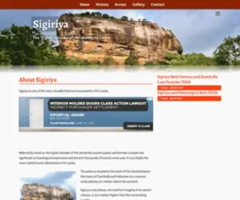 Sigiriyatourism.com(The "Eighth Wonder of the World") Screenshot