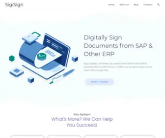 Sigisign.in(Home Page) Screenshot