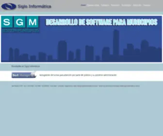 Sigloinformatica.com.ar(SOFTWARE GESTION MUNICIPIO Y COMUNA) Screenshot