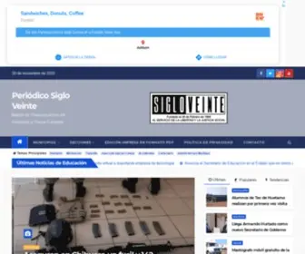 Sigloveinte.mx(Periódico siglo veinte) Screenshot