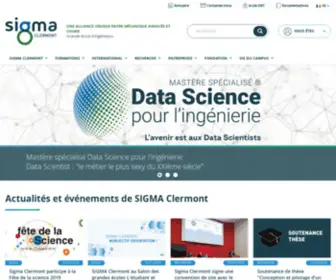 Sigma-Clermont.fr(Sigma Clermont) Screenshot