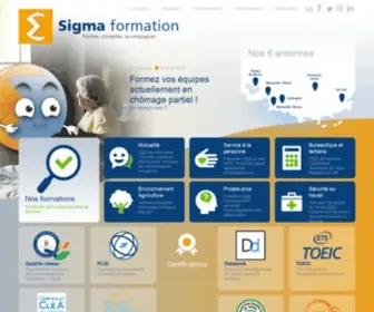 Sigma-Formation.fr(Accueil Sigma formation) Screenshot