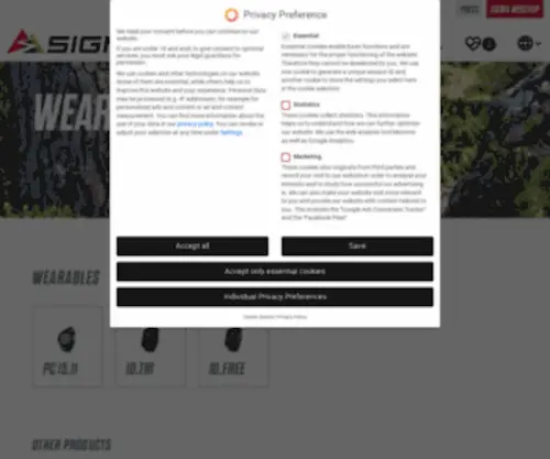 Sigma-Run.com(Wearables SIGMA SPORT) Screenshot