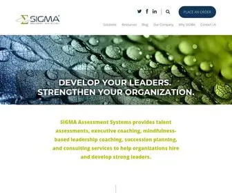 Sigmaassessmentsystems.com(SIGMA Assessment Systems) Screenshot