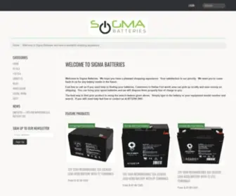 Sigmabatteries.com(Sigma Batteries) Screenshot
