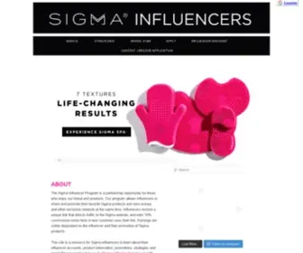 Sigmabeautyinfluencers.com(Sigmabeautyinfluencers) Screenshot