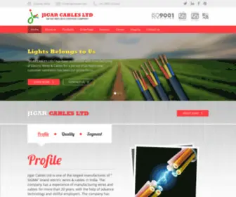 Sigmacab.com(Jigar Cables Ltd) Screenshot