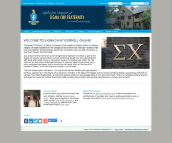 Sigmachicornell.org(Sigma Chi at Cornell University ) Screenshot