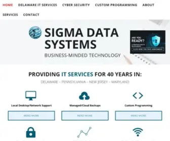 Sigmadatainc.com(IT Services Delaware) Screenshot