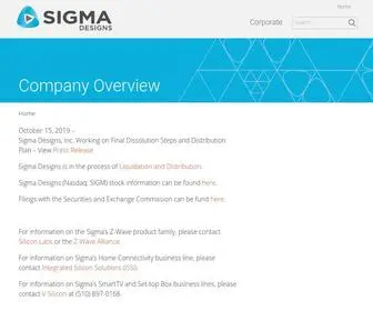 Sigmadesigns.com(Company Overview) Screenshot