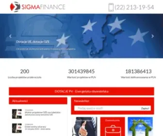 Sigmafinance.pl(Sigma Finance) Screenshot