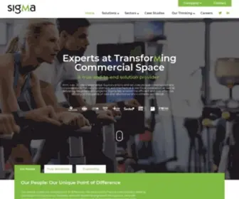 Sigmagrp.co.uk(Experts at Transforming Commercial Space) Screenshot