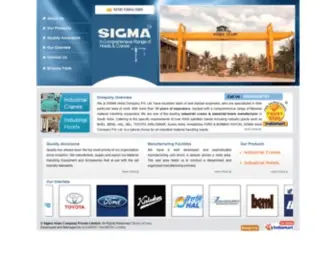 Sigmahoistandcrane.com(Industrial Electric Hoists) Screenshot