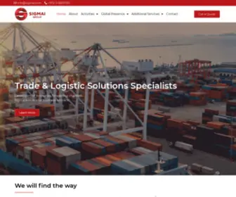 Sigmai.com(Trade & Logistic Solutions Specialists) Screenshot