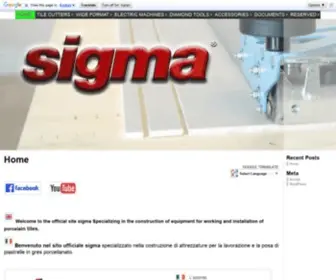 Sigmaitalia.com(Costruzione macchine per piastrellisti) Screenshot