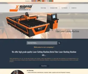 Sigmalaser.in(Fiber Laser Marking Machine Manufacturer) Screenshot