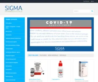 Sigmapharmaceuticals.com(Sigma Pharmaceuticals) Screenshot