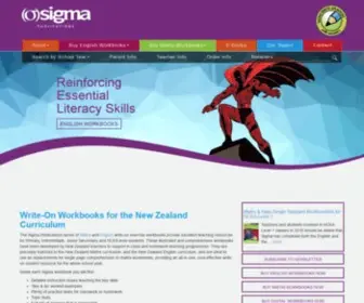 Sigmapublications.co.nz(English & Maths workbooks) Screenshot