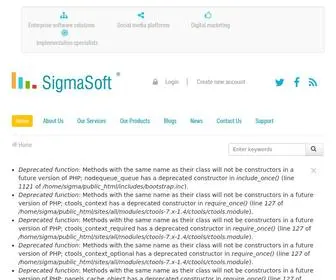 Sigmasoftit.com(Sigmasoft Ltd) Screenshot