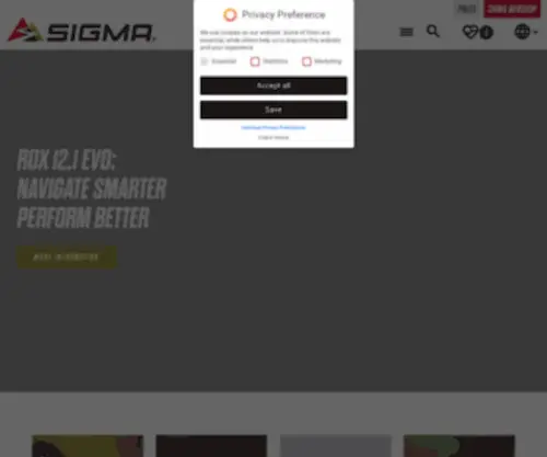 Sigmasport.us(Passion for sport and technology) Screenshot