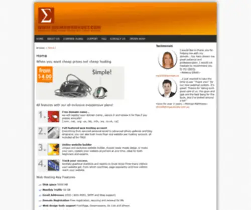 Sigmawebhost.com(Sigmawebhost) Screenshot