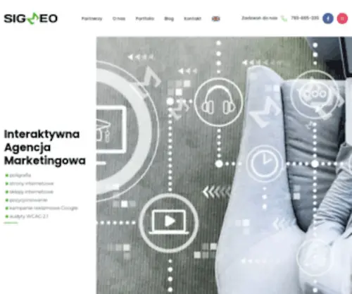 Sigmeo.pl(Agencja interaktywna Sigmeo w Poznaniu to kompleksowe podejście do klienta) Screenshot