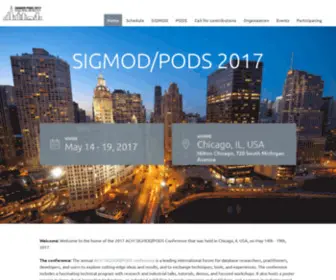 Sigmod2017.org(SIGMOD/PODS 2017) Screenshot