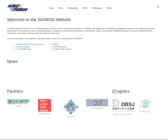 Sigmod.org(SIGMOD Website) Screenshot