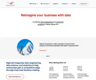 Sigmoid.com(Data Solutions Company) Screenshot