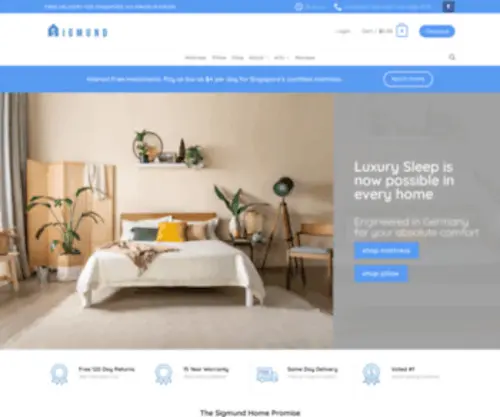 Sigmundhome.com(Mattress Singapore) Screenshot