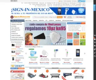 Sign-IN-Mexico.com.mx(Online Wholesale for AD & Signage Product) Screenshot