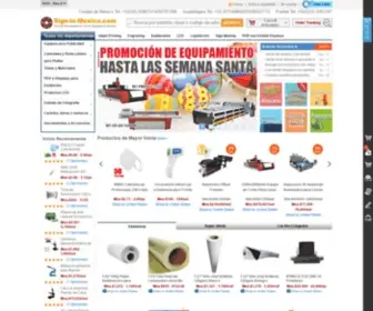 Sign-IN-Mexico.com(Online Wholesale for AD & Signage Product) Screenshot