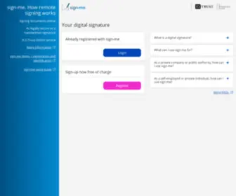 Sign-ME.de(D-Trust GmbH) Screenshot