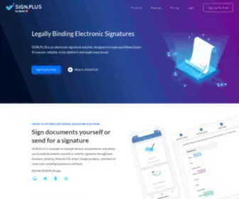 Sign.plus(Legally Binding Electronic Signatures) Screenshot