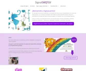 Signacuentos.com(Actividades y juegos en lengua de signos española) Screenshot