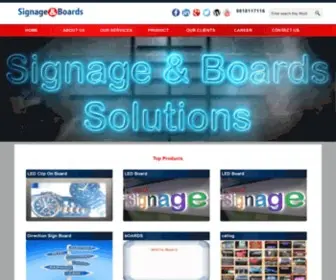 Signageandboards.com(Signage Companies in Delhi NCR) Screenshot